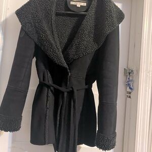 SOLD Larry Levine Faux Shearling Coat